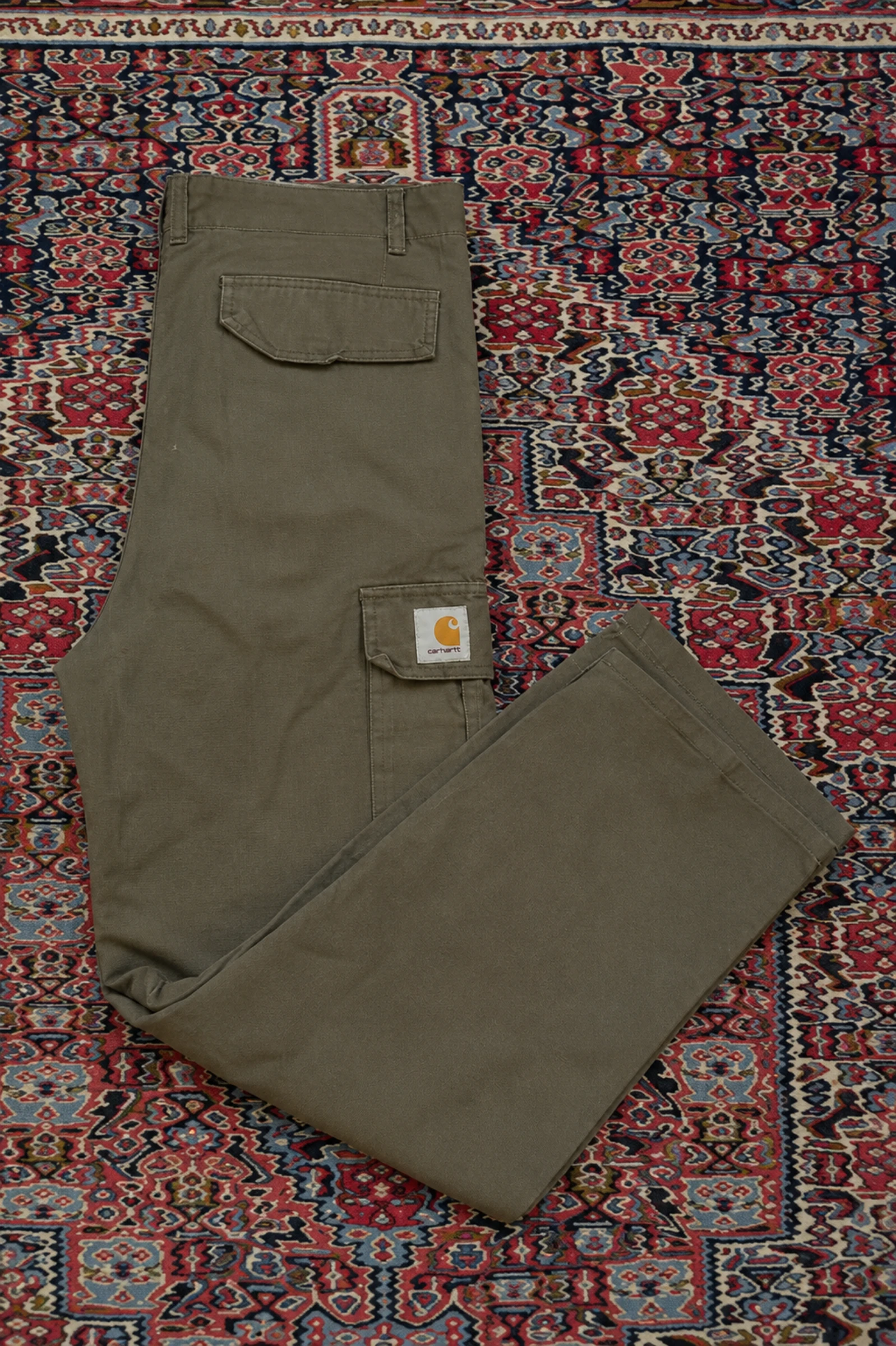 Carhartt Cargo Homme Taille M Kaki – 100% Authentique – Très Bon État